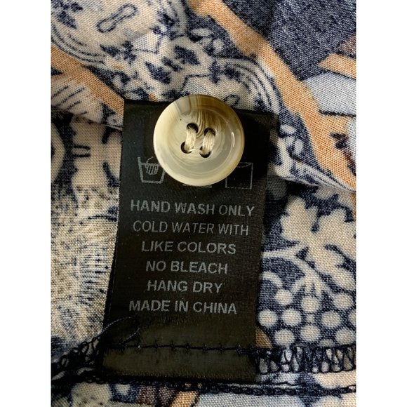 Vici Blue and Brown Patterned Dress - Picture 11 of 11